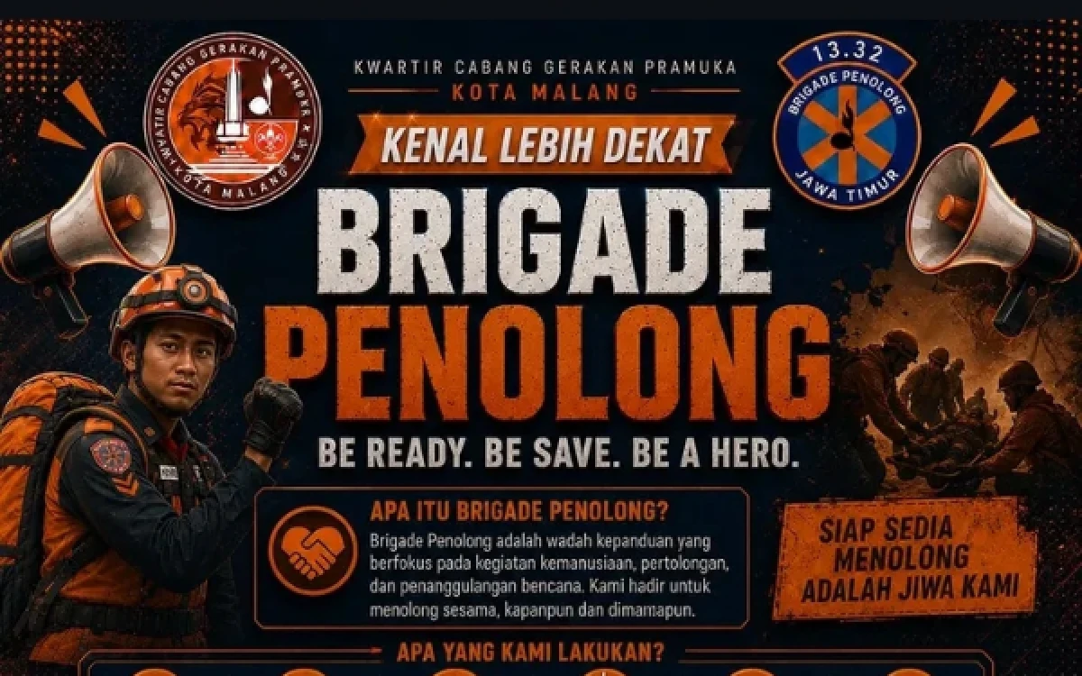 Thumbnail Berita - Cetak Relawan Kemanusiaan, Pramuka Kota Malang Buka Rekrutmen Brigade Penolong
