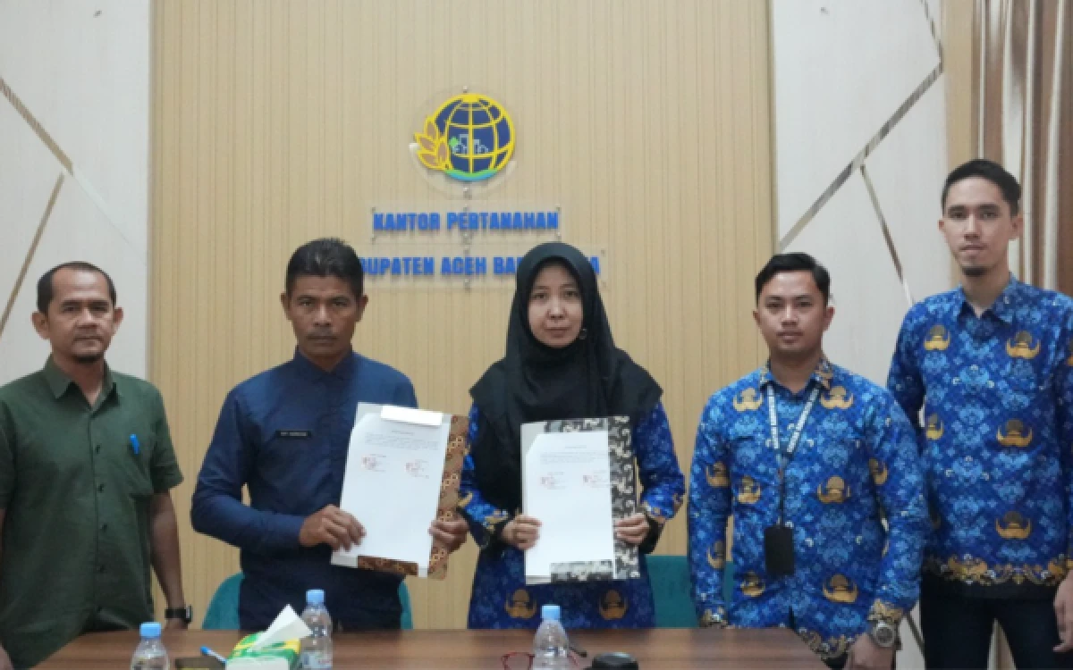 Thumbnail Pemkab Abdya dan Kantah Tandatangani PKS Sertipikasi Aset Tanah Tahun 2026