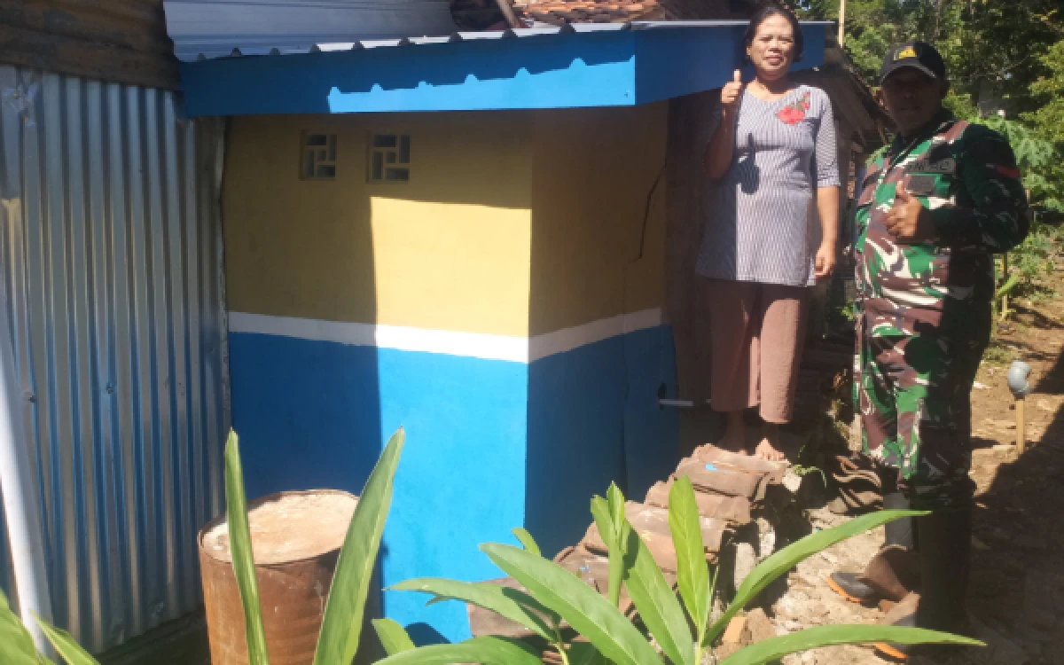 Thumbnail Berita - Pembangunan 15 Unit Tangki Septik Individual TMMD ke-128 Kodim 0820 Probolinggo di Desa Brabe Rampung 100 Persen