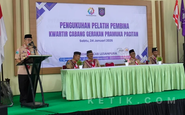 Thumbnail Berita - Cetak SDM Tangguh, Kwarcab Pramuka Pacitan Kukuhkan Pelatih dan Buka Pitaran