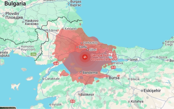 Gempa Magnitudo 6,2 Guncang Istanbul, 236 Orang Terluka