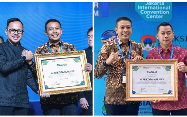 Sukses Mentransformasi Tugu Tirta, Wali Kota Malang Raih Penghargaan Nasional IWWEF 2025