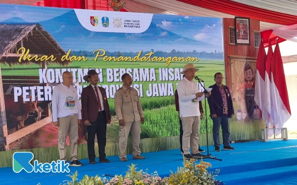 Ketua HKTI Jatim Arum Sabil Pimpin 4 Organisasi Besar Deklarasi Jatim Gudang Ternak Nasional