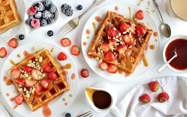 Thumbnail Resep Waffle Renyah Untuk Camilan di Rumah 