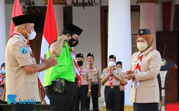 Thumbnail Pramuka Jatim Bersama TNI Polri Amankan Pelaksanaan 1 Abad NU 