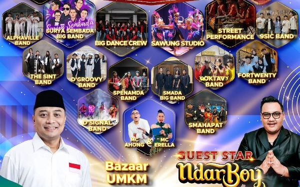 Ambyar! Ndarboy Genk Siap Ramaikan Festival Musik Surabaya Hebat