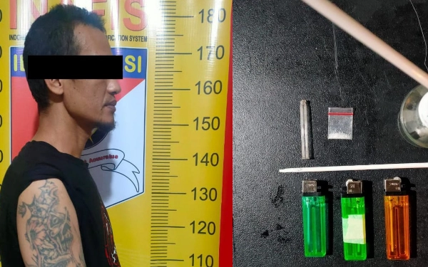 Thumbnail Polres Malang Bekuk Pengedar Narkotika, Sita 12 Paket Sabu hingga Alat Hisap