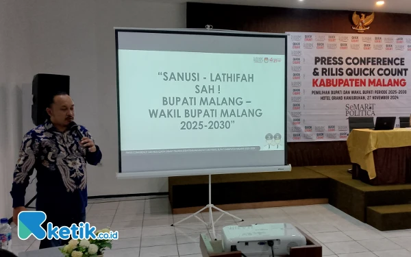 Thumbnail Hasil Hitung Cepat Semart Politica, Paslon Salaf Menang Pilbup Malang