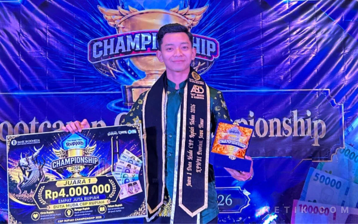 Thumbnail Berita - Mahasiswa Unair Asal Gresik Fajar Izzul Muslimin Juara 1 Duta Muda CBP Rupiah Jatim 2026