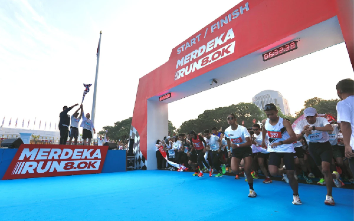Thumbnail Berita - 12 Ribu Lebih Pelari Ramaikan Merdeka Run 2026 di Jakarta