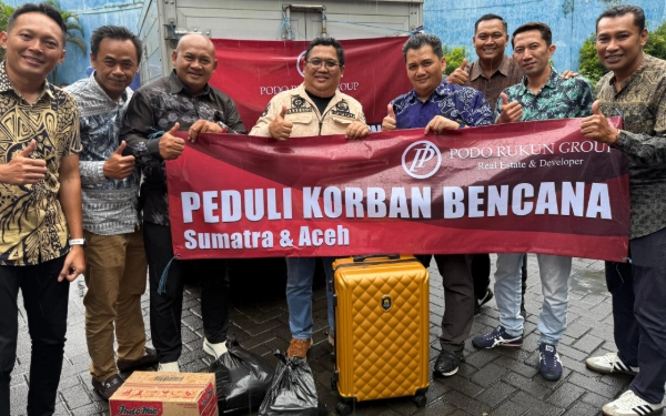 Podo Rukun Group Salurkan Bantuan bagi Korban Banjir dan Longsor Sumatera
