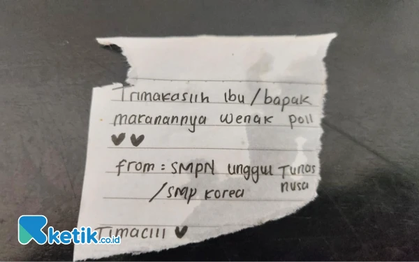 Thumbnail Berita - Secarik 'Surat Cinta MBG’ dari Siswa SMPN Unggul Korea untuk Prabowo