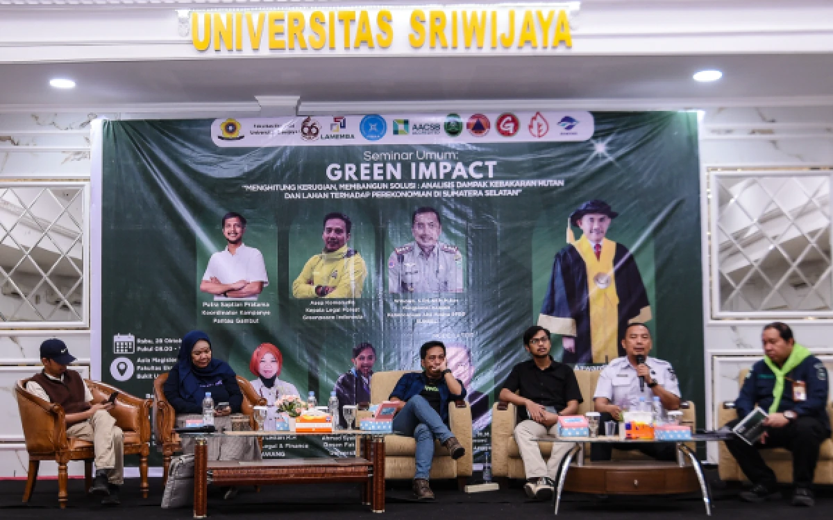 Thumbnail Berita - Soroti Dampak Buruk Karhutla Sumsel, Mafesripala Gelar Seminar Umum Green Impact di Unsri Palembang