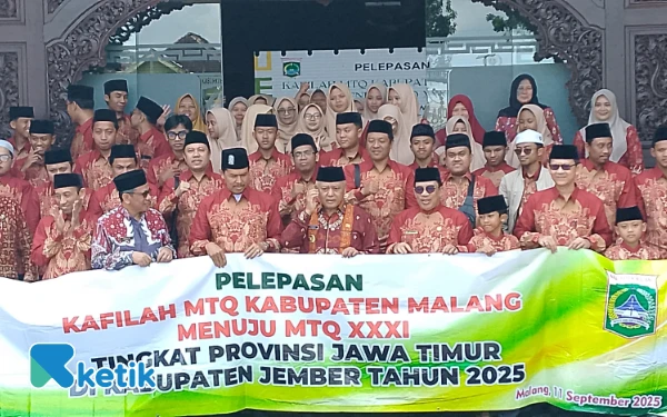 Berangkatkan 68 Kafilah MTQ Kabupaten Malang, Bupati Sanusi Optimis Raih Hasil Terbaik