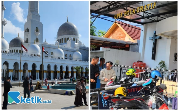 Toleransi Tinggi, Masjid Sheikh Zayed Dibangun Persis di Depan Gereja Sola Gratia Solo