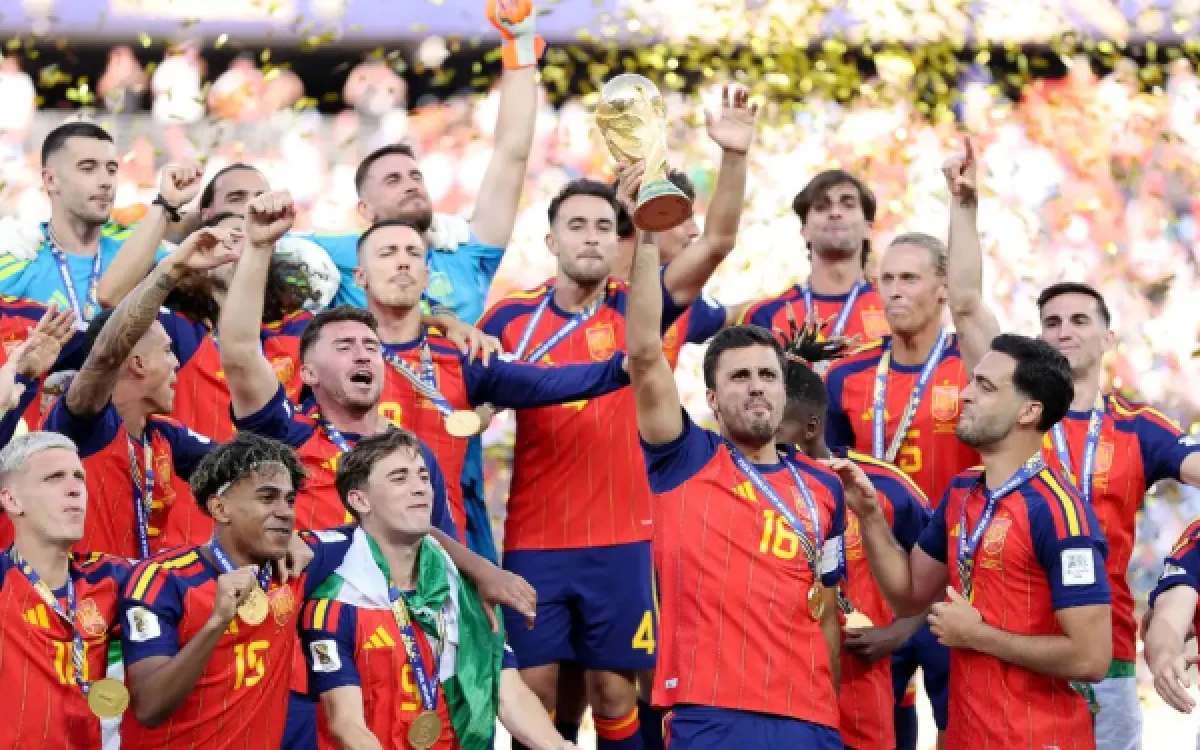 Thumbnail Berita - Spanyol Raup Cuan Rp915 Miliar, Ini Daftar Lengkap Besaran Hadiah Piala Dunia 2026