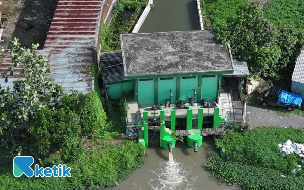 Cegah Banjir Permukiman Sidoarjo, Keruk Sungai Bluru Kidul
