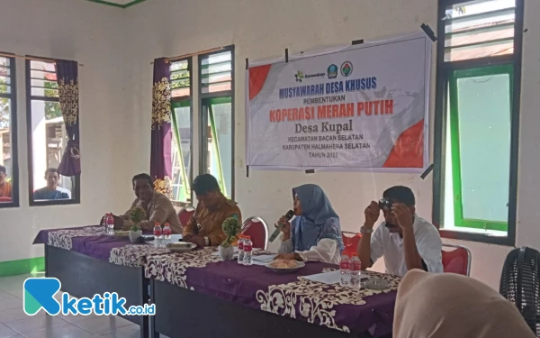 Thumbnail Berita - Pemdes Kupal Halsel Gelar Musdesus Bentuk Kopdes Merah Putih, Pengurus Inti Terpilih