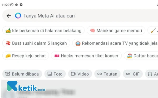 Thumbnail Muncul Fitur Baru Chatbot Meta AI di WhatsApp, Ini Fungsinya