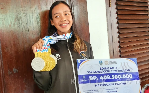 Borong Medali, Martina “Ratu Triathlon” Indonesia asal Jatim Bertekad Bawa Pulang Emas Olimpiade