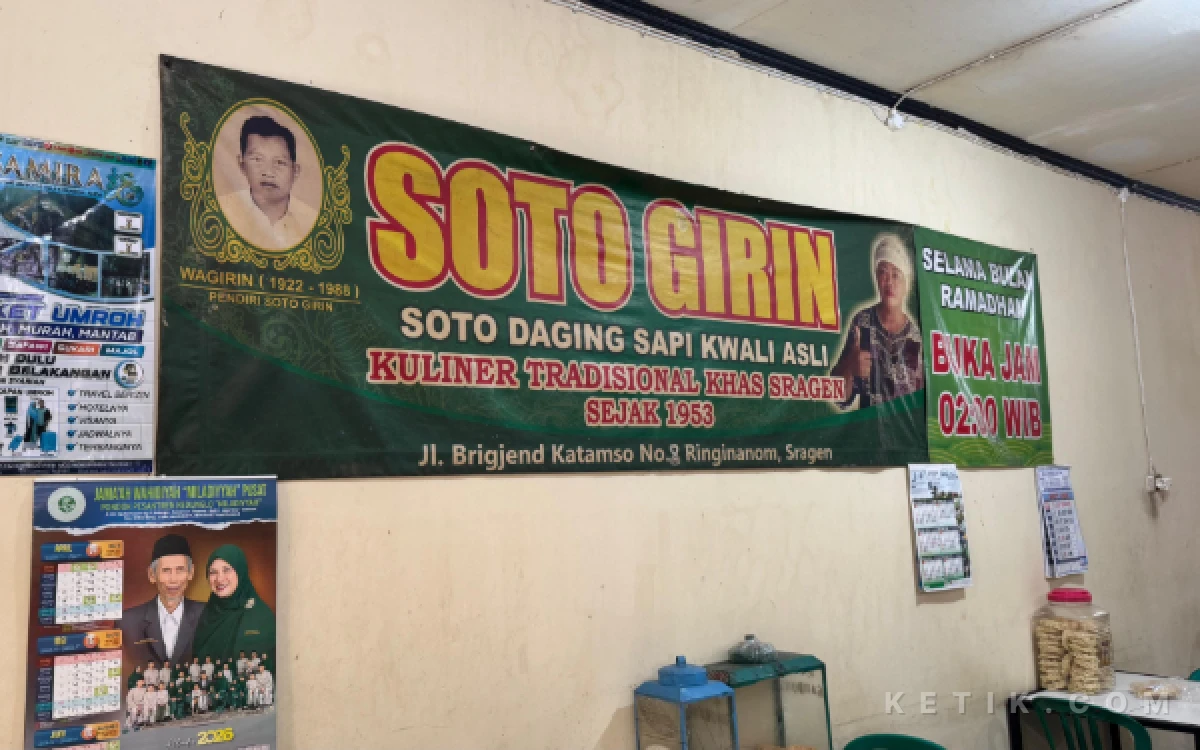 Thumbnail Berita - Soto Girin, Kuliner Ikonik Sragen Sejak 1953 dengan Cita Rasa Khas yang Tak Lekang Waktu