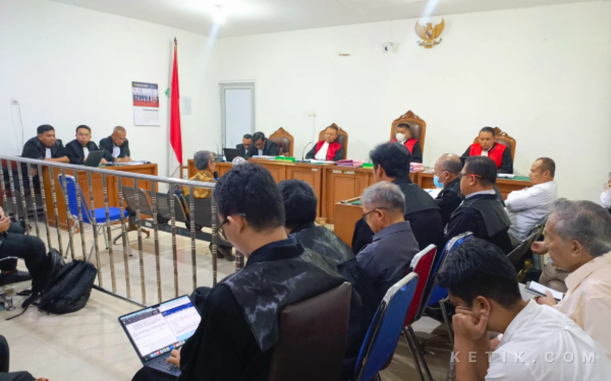 Foto Sidang lanjutan perkara dugaan korupsi pemberian fasilitas kredit Bank BRI kepada PT BSS dan PT SAL senilai Rp1,4 triliun di Pengadilan Tipikor Palembang, Senin 22 Juni 2026. (Foto: M Nanda/Ketik.com)