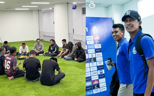 Thumbnail Berita - Doa dan Senyuman Tim Arema FC Ketika Pulang ke Stadion Kanjuruhan