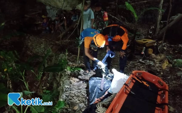 Diduga Bunuh Diri, Kakek 68 Tahun Tewas di Luweng Gotong Pacitan