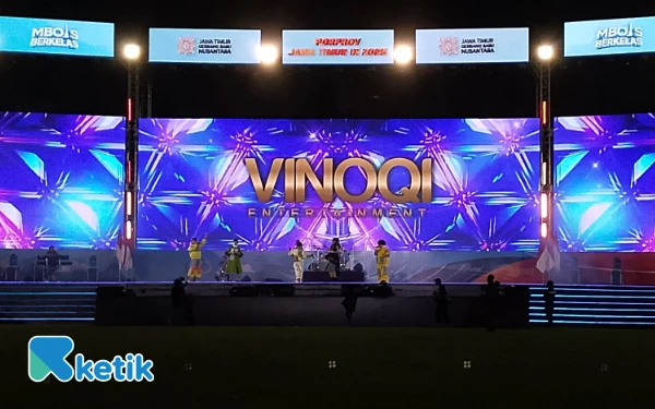 Thumbnail Vinoqi Entertainment dan Cak Percil Awali Kemeriahan Opening Ceremony Porprov IX Jatim 2025