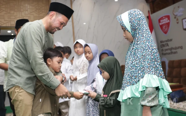 Penghujung Ramadhan, Panji Bangsa Santuni Yatim Piatu di Kantor DPP PKB