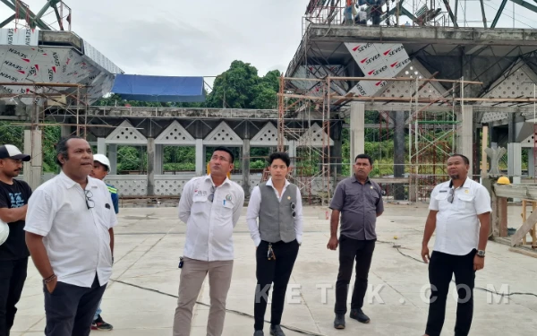 DPRD Halsel Tinjau Proyek Masjid Agung Alkhairaat, Nyaris Tuntas