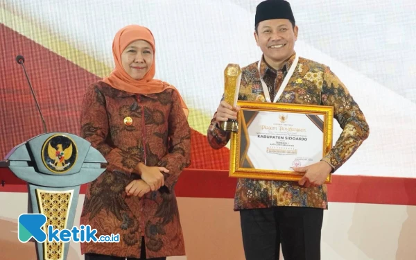 Dipimpin Bupati Subandi, Sidoarjo Melejit Jadi Kabupaten Terbaik Pertama dalam Pembangun Daerah