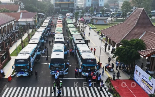 Mudik Gratis Sidoarjo Berangkat, Pemudik: Terima Kasih Pak Bupati Subandi