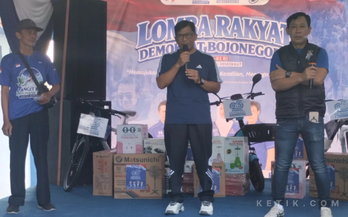 Thumbnail Berita - Peringati HUT Ke-25, Partai Demokrat Bojonegoro Gelar Lomba Rakyat