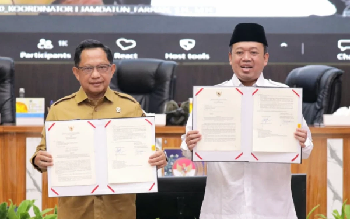 Thumbnail Menteri ATR/Kepala BPN dan Mendagri Teken Surat Edaran Bersama, Verifikasi BPHTB Dipercepat Jadi 3 Hari