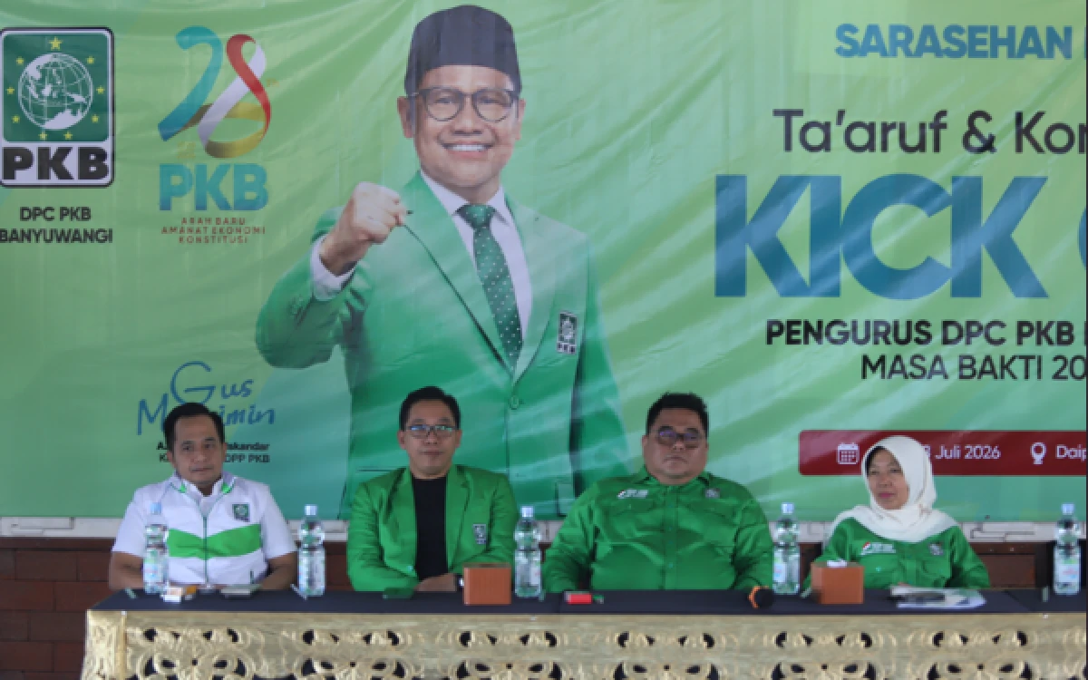 Thumbnail Berita - PKB Banyuwangi Kukuhkan Pengurus Baru 2026–2031, Bidik Kenaikan Kursi pada Pemilu 2029