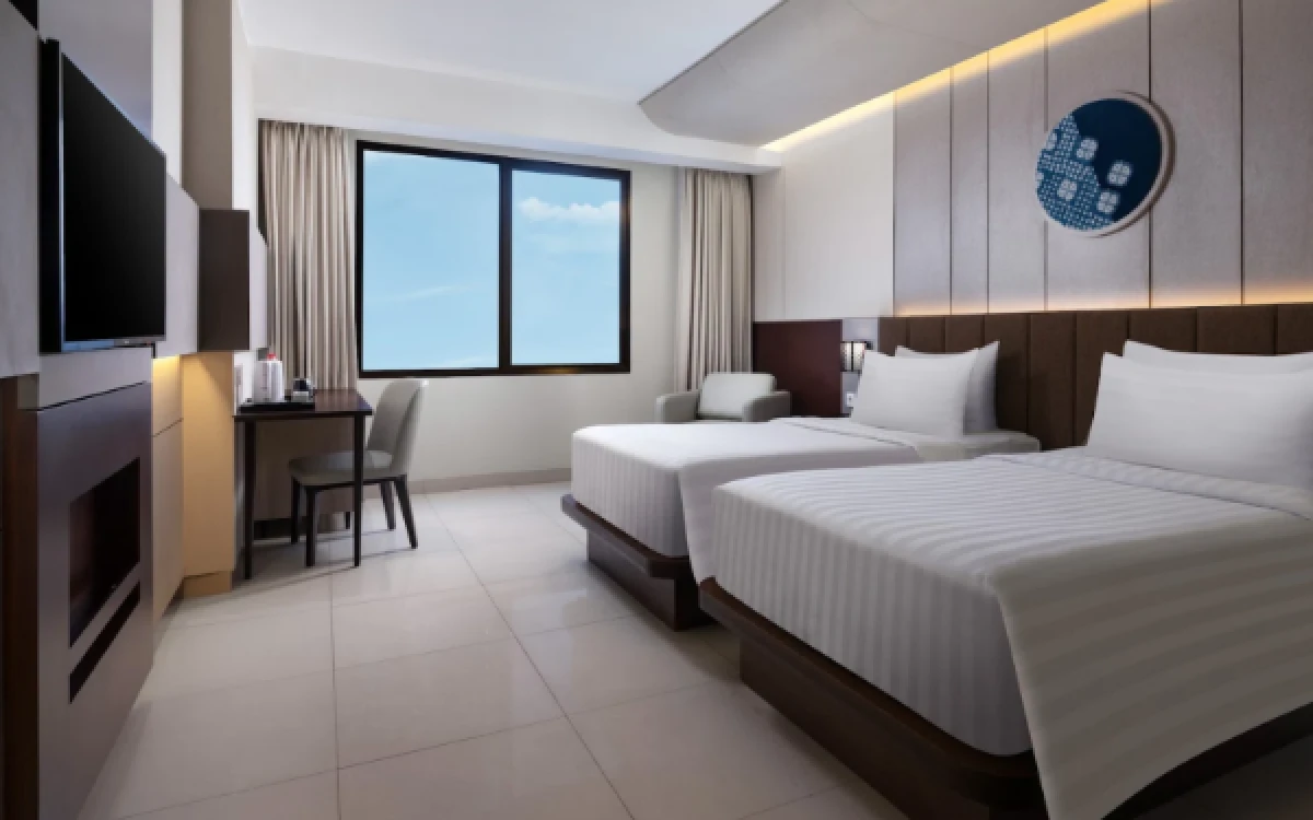 Foto Nuansa kamar di Hotel Santika Premiere Bintaro (Foto : Dokumentasi pribadi Hotel Santika Premiere Bintaro)