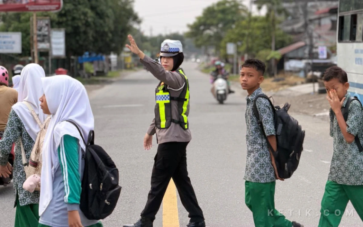 Thumbnail Berita - Cegah Macet dan Keselamatan Pelajar, Satlantas Abdya Lakukan Strongpoint Pagi