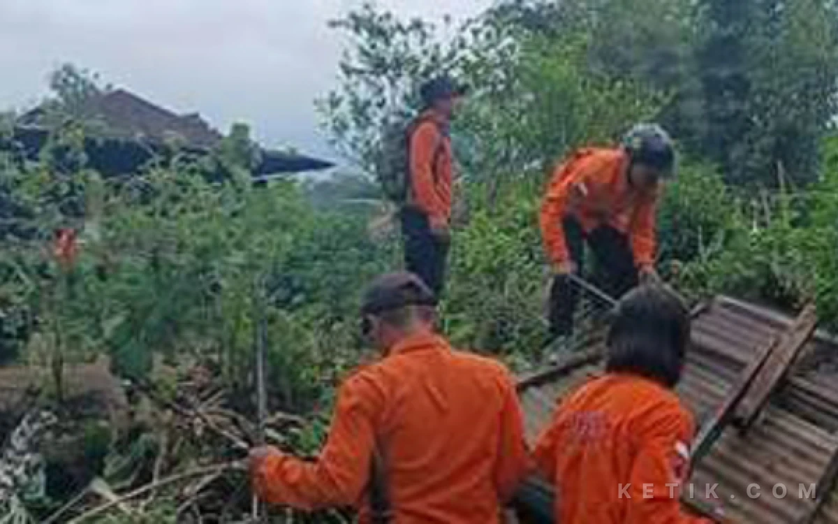 Thumbnail Berita - Angin Kencang Sapu Atap Rumah di Pagar Alam