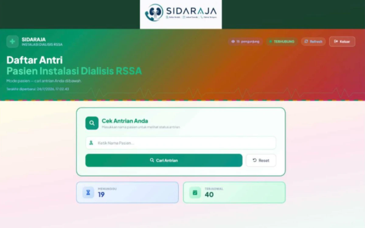 Thumbnail Berita - RSSA Pangkas Waktu Pendaftaran Hemodialisis hingga 80 Persen