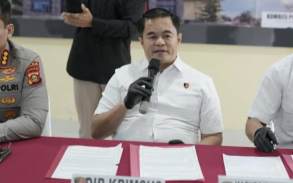 Foto Dirreskrimsus Polda Sumatera Selatan Kombes Pol Doni Satrya Sembiring di Mapolda Sumsel, Selasa 25 Agustus 2026. (Foto : Yola/Ketik.com)