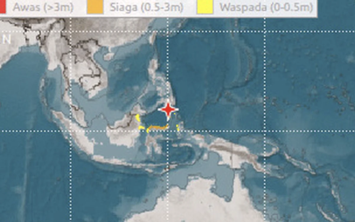Thumbnail Berita - Gempa M7,7 di Filipina Selatan, BMGK Keluarkan Peringatan Tsunami di Gorontalo hingga Malut