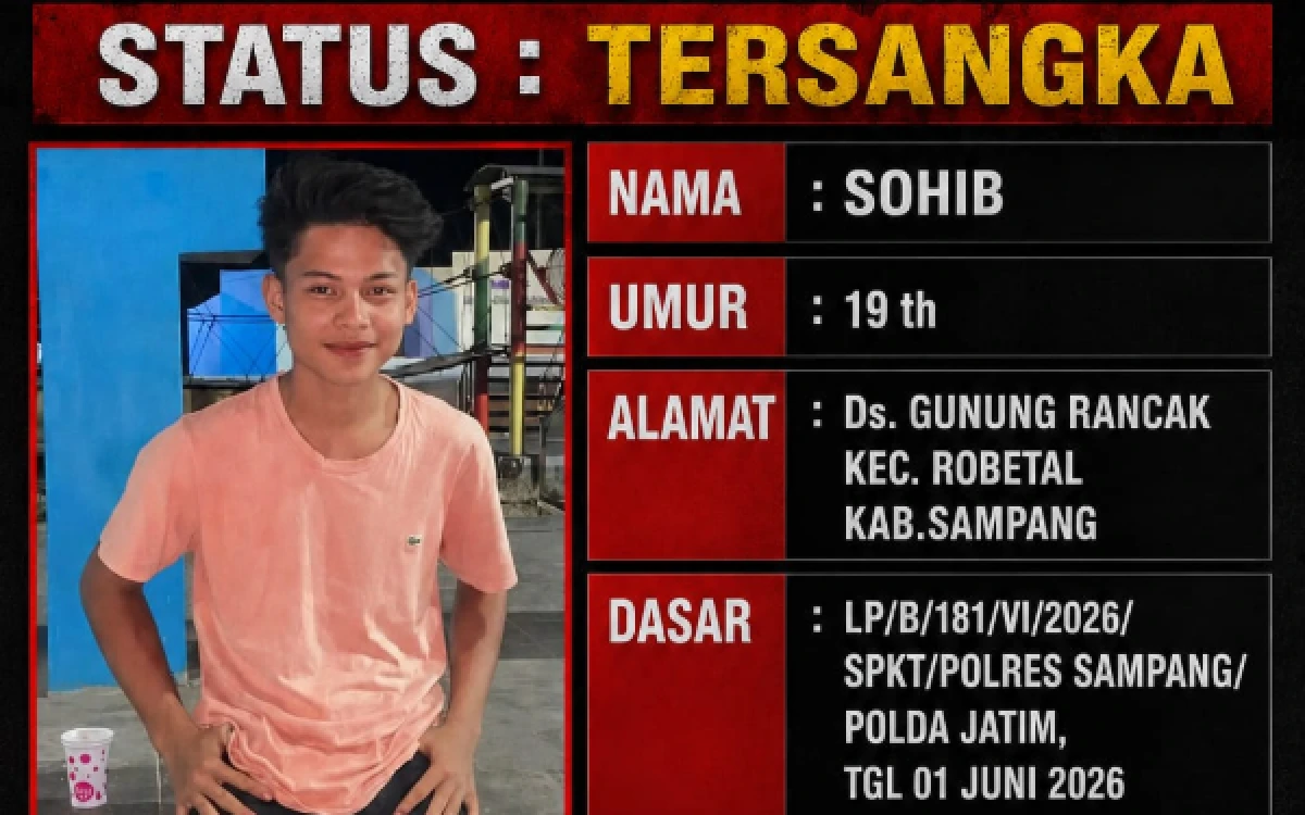 Thumbnail Berita - Buron Kasus Kekerasan Seksual Anak, Sohib Warga Robatal Sampang Masuk DPO