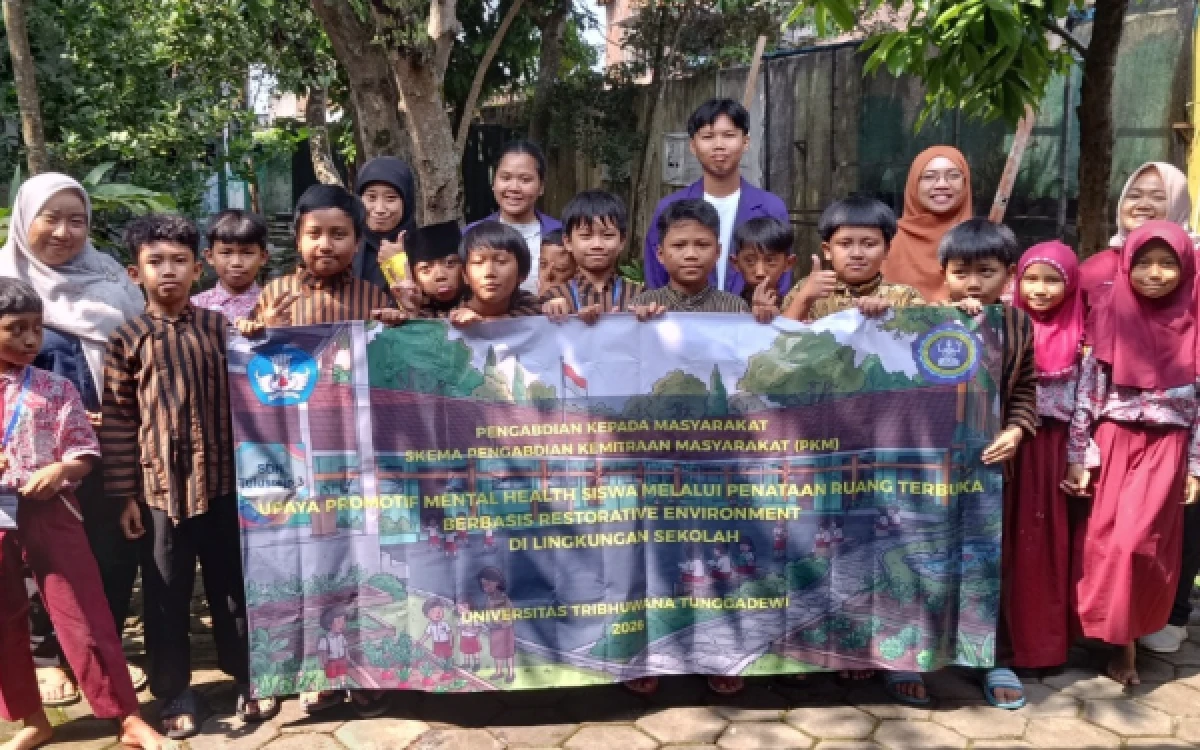 Thumbnail Berita - Peduli Kesehatan Mental Anak, Dosen Unitri Implementasi Konsep Restorative Environment di Sekolah