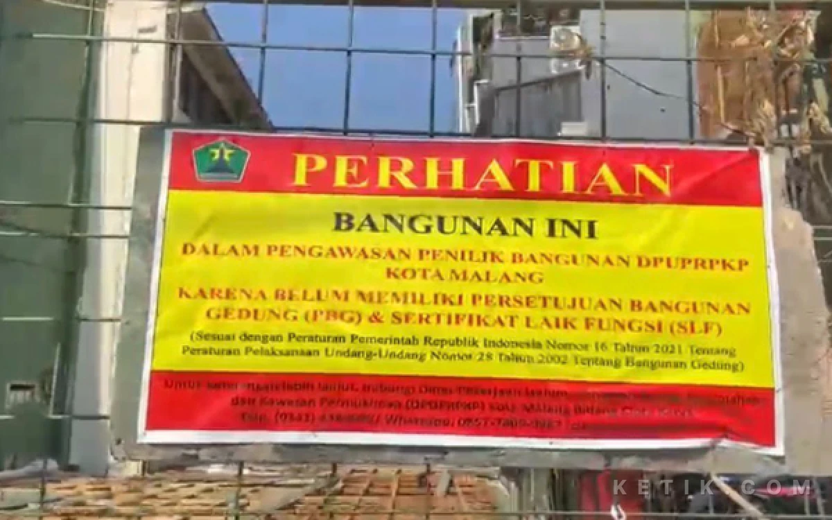 Foto DPRD Kota Malang dan Pemkot Malang meminta agar proyek pembangunan yang diduga melanggar aturan  dihentikan sementara. (Foto: Lutfia/Ketik.com)