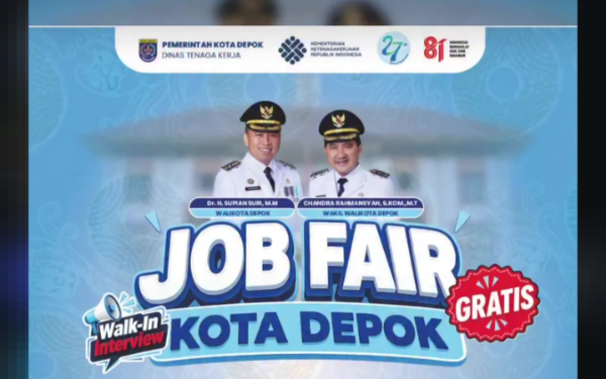 Thumbnail Berita - Wali Kota Depok Ajak Pencari Kerja Manfaatkan Job Fair 2026, Lebih dari 1.000 Lowongan Tersedia