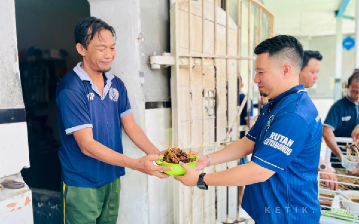 Iduladha, Sebanyak 378 Warga Binaan Rutan Situbondo Pesta Sate dan Gulai