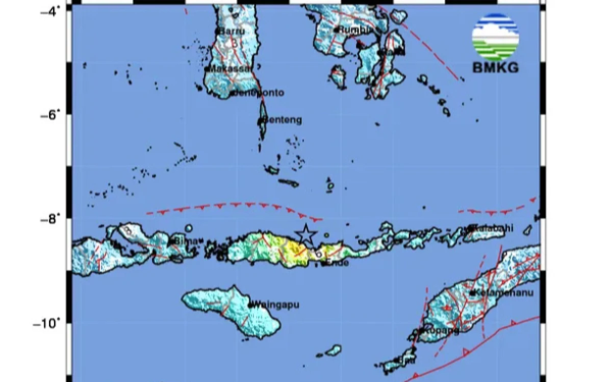 Thumbnail Berita - Gempa NTT Capai VII MMI, Aesasa, Riung dan Mbay Terguncang Paling Kencang