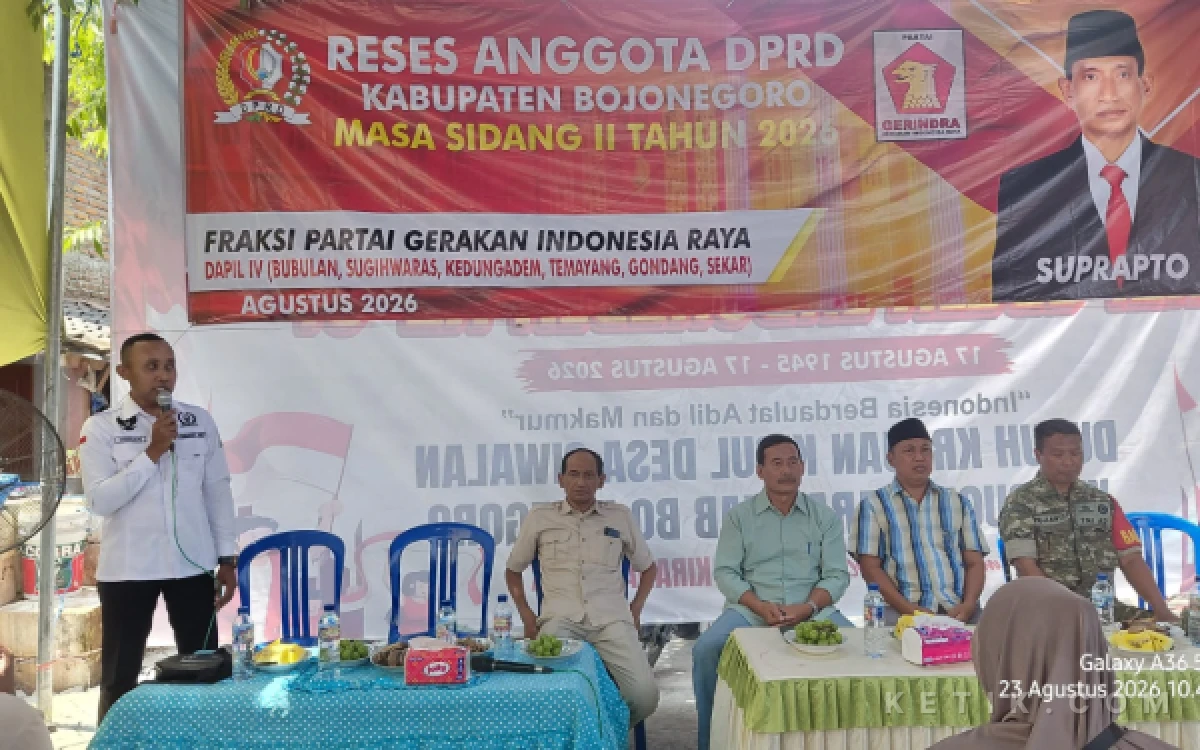 Thumbnail Berita - Serap Aspirasi Masyarakat, Anggota DPRD Bojonegoro Fraksi Gerindra Suprapto Gelar Reses Masa Sidang II Tahun 2026