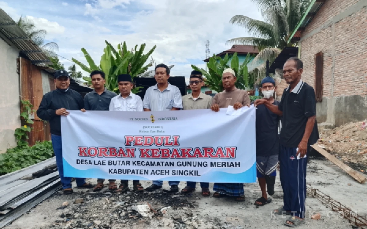 Thumbnail Berita - Peduli Korban Kebakaran, PT Socfindo Kebun Lae Butar Serahkan Bantuan Sosial